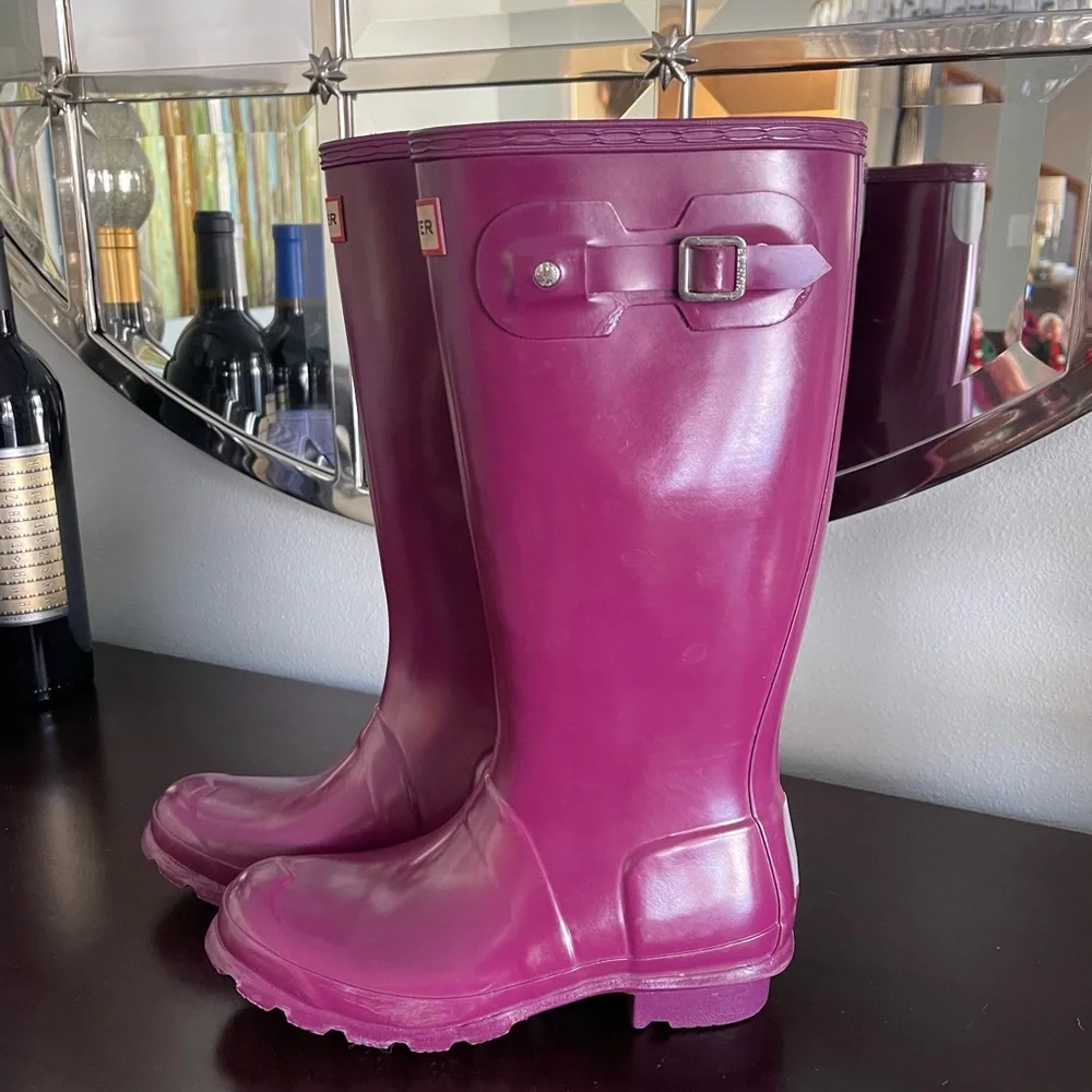 ๐ SOLD ๐ HUNTER Original Rain Boot- US 4b, 5G - Picture 3 of 5